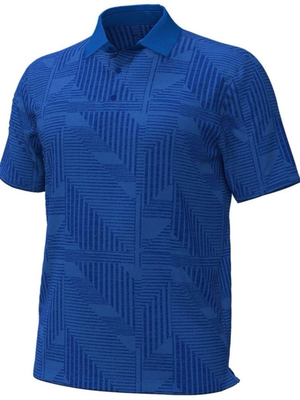 Men's Under Armour Golf Playoff 3.0 Geometrix Jacquard Polo - Size XL - Blue